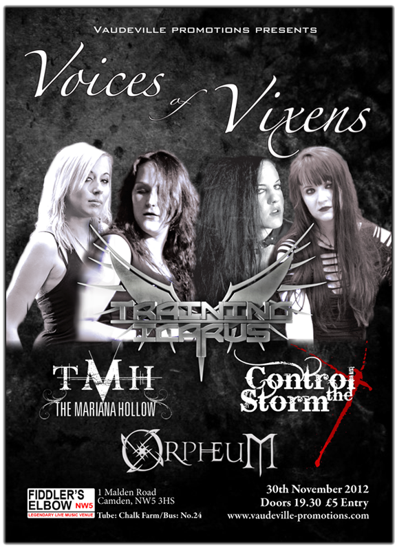 Voices of Vixens - Training Icarus - The Mariana Hollow - Control The Storm - Orpheum